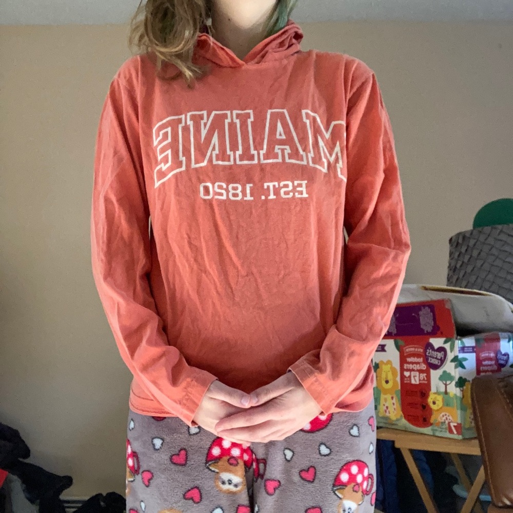 “Maine” Lettered Pullover